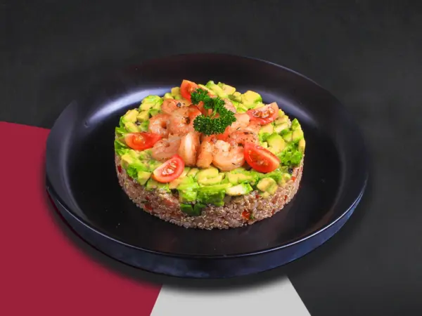 Shrimps Avocado Salad with Quinoa